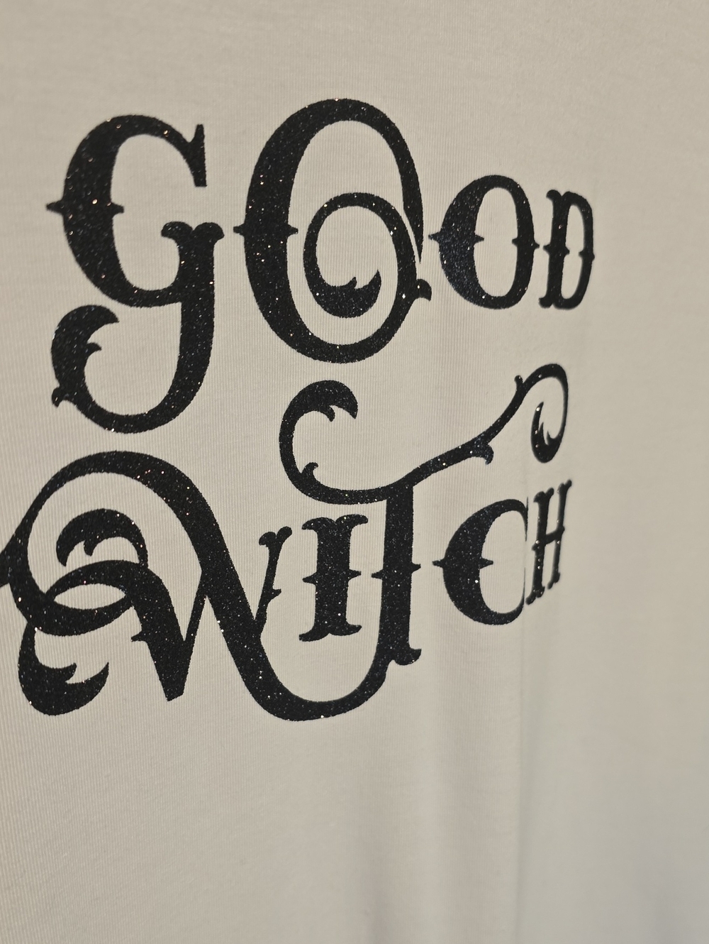 Women's Good Witch White V-Neck Graphic Tee - Picture 4 of 4